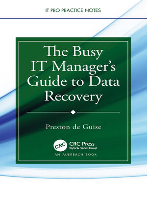 cover image of The Busy IT Manager's Guide to Data Recovery